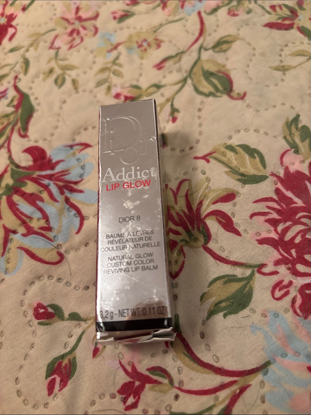 Dior Addict Lip Glow in Silver Packaging with Pink Accents